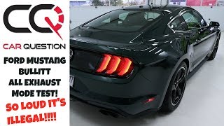 Ford Mustang Bullitt  All exhaust mode TESTED SO LOUD  Review part 33 [upl. by Sivat]