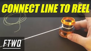 Fishing Knots Arbor Knot  How to Tie Fishing Line to Reel [upl. by Vallo]