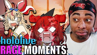 The Most CRAZY HOLOLIVE RAGE Moments Reaction [upl. by Notnats]