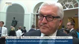 G7Gipfel  Statement von FrankWalter Steinmeier am 07062015 [upl. by Eenafets]