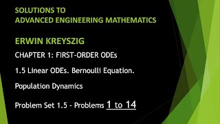 KREYSZIG 13  Advanced Engineering Mathematics  Kreyszig  Problem Set 15  Problems 1  14 [upl. by Eisteb]