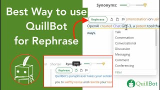 How to use QuillBot  Best Way to use QuillBot for Rephrase  QuillBot AI Paraphrasing Tool [upl. by Ellenaej]