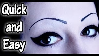 Every Day Goth Makeup  Fast and Easy  Toxic Tears [upl. by Fairley592]