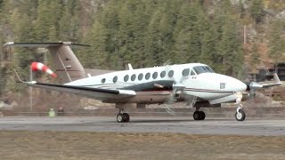 Beechcraft Super King Air 350 Engine Startup and Takeoff [upl. by Luisa]