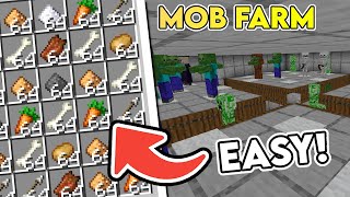 Simple Minecraft 120 Mob Farm Tutorial  Efficient Easy and High Yield 🔥 [upl. by Anitsirt]