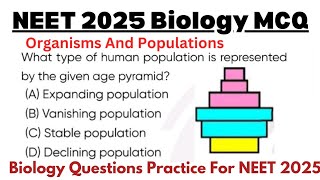 Organisms And Populations Class 12  NEET 2025  Biology Most Expected Questions Neet 2025 [upl. by Orren]