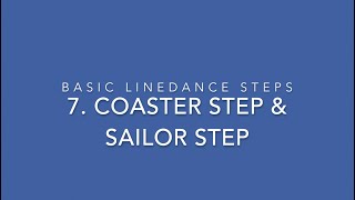 Learning Line Dance Steps  Basic Sailor Step [upl. by Lucilia]