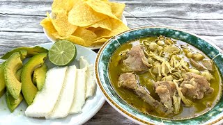 Pozole verde de pechuga pollo y costilla de puerco para el día de las MADRES [upl. by Michi71]