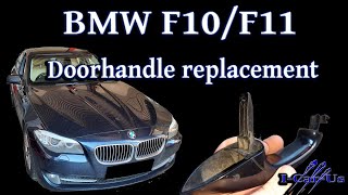 BMW F10F11 door handle removal replacement  Tutorial [upl. by Niuqaoj705]