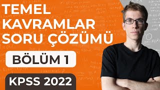 1 KPSS Matematik  Temel Kavramlar Soru Çözümü 1 [upl. by Gloriane]