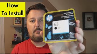 How To Install The HP Black Ink 63 [upl. by Lehcir]