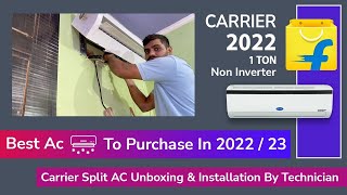 carrier 1 ton ac 3 star ⚡️ Best 1 ton non inverter ac in India 2022 23 💥 [upl. by Donna]