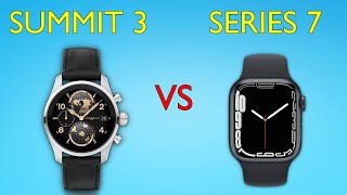 Montblanc Summit 3 vs Apple Watch 7  Full Specs Compare Smartwatches [upl. by Osnohpla345]