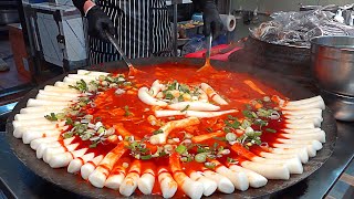 Amazing Tteokbokki and Fried Foods Customers flock in from the morning  Korean street food [upl. by Bore]