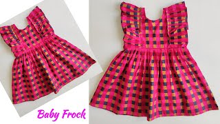 Ruffle Baby Frock Cutting and Stitching [upl. by Shiau]