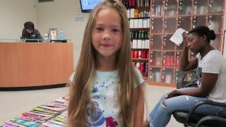 SAVANNAHS FIRST HAIR CUT AND WIGS FOR KIDS DONATION  DONATING HAIR  LONG HAIR DONATION [upl. by Nosbig]