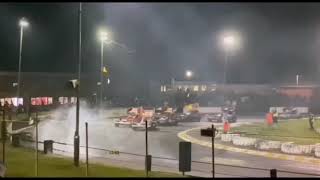 BriSCA F1 Stockcars  84 v 166 v 2 v 124 v 212 Last Bender  Skegness Grand National  Sat 6th May [upl. by Airetahs]