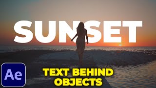 Add Text Behind Moving Object in After Effects  Rotobrush Tutorial [upl. by Aurora]