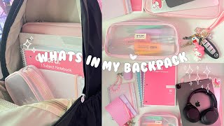 whats in my backpack 🍓🧸 uni essentials  aesthetic [upl. by Primrosa]