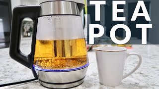 Aicok Electric Kettle Glass Tea Infuser with Variable Temperature Control REVIEW  Cordless Kettle [upl. by Drofwarc]