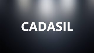 CADASIL  Medical Meaning and Pronunciation [upl. by Petua]