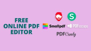 5 Best Free Online PDF Editor [upl. by Therine]