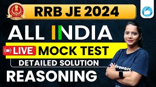 Oliveboard 4  5 September Railway JE Mock Test Solutions  RRB JE 2024 Reasoning Live Mock Test [upl. by Dal]