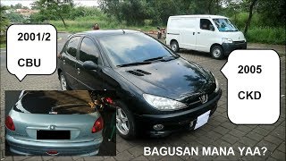 PEUGEOT 206 CKD 2005 vs CBU 20012  Indonesia [upl. by Shirley210]