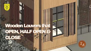 TUTORIAL  WOODEN LOUVERS IN REVIT [upl. by Xantha]