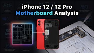 iPhone 1212 Pro Motherboard Analysis A14 Bionic 5G Network LiDAR Scanner Face ID Parts PMU [upl. by Atoel]