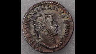 Ancient Roman Empire Gallienus 253268 AD Antoninianus Silvered [upl. by Ozne]