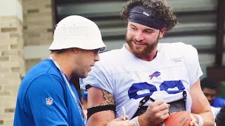 Case Keenum goes undercover at Buffalo Bills training camp as a fan 😂 via Buffalo Bills [upl. by Doerrer202]