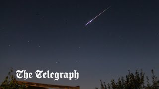 Asteroid explodes over English Channel after rare early detection [upl. by Bilbe682]