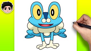 Como Desenhar FROAKIE Pokemon [upl. by Sweatt975]