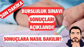 SON DAKİKA 2023 Bursluluk Sınavı Sonuçları AÇIKLANDI Sonuçlar Nasıl Öğrenilir Bunlara DİKKAT [upl. by Trevethick]