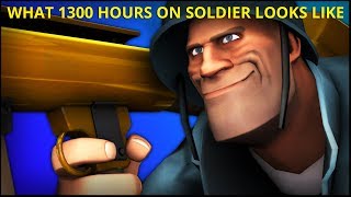 WHAT 1300 HOURS ON SOLDIER LOOKS LIKE IN TF2 ULTIMATE SOLDIER GAMEPLAY  TF2 Highlights [upl. by Prosser87]