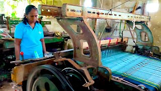 Inside a Hand Loom Weaving Factory  Unbelievable How These Handloom Saree Made [upl. by Doley600]