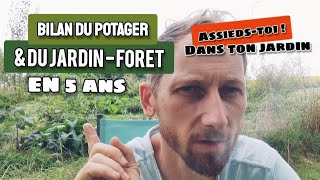 Bilan DU POTAGER amp du JARDINFORET au bout de 5 ans  Assiedstoi dans ton jardin [upl. by Kenimod447]