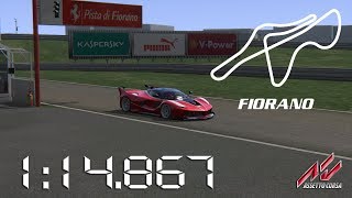 Assetto Corsa  2015 Ferrari FXXK  Pista di Fiorano  114867 [upl. by Cadell]