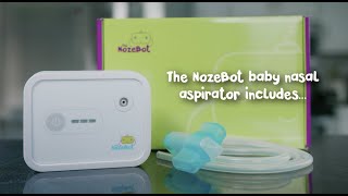 How to Use The NozeBot Baby Nasal Aspirator The Parents Guide [upl. by Dunston]