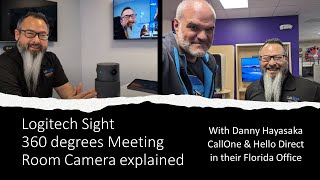 What is extra value of Logitech Sight as 315 degrees camera in Hybrid Meetings With Danny Hayasaka [upl. by Airotkiv]