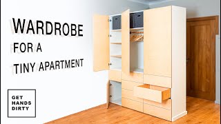 I Built a Wardrobe  Tiny Apartment Build Ep12 [upl. by Vanhomrigh180]