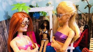 Emily and Friends Cousin Chaos at the Pool Ep5 Barbie Doll Videos  DelightfulDolls [upl. by Idolem]