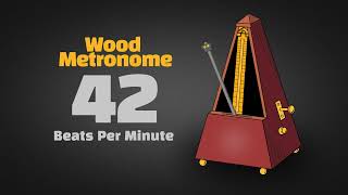 42 BPM Wood Metronome 30 Minuts [upl. by Amir]