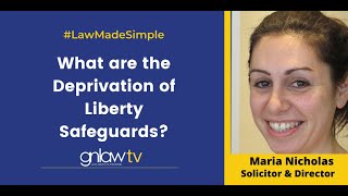 What are the Deprivation of Liberty Safeguards Maria Nicholas 020 8492 2290 [upl. by Ailegave]