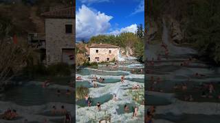 We arrived at Terme di Saturnia on our motorcycle tour of Italy Termedisaturnia cascatedelmulino [upl. by Alisander]