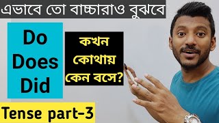 সহজ ভাষায় Do Does আর Did এর ব্যবহার। Basic Tense Part3 [upl. by Editha863]