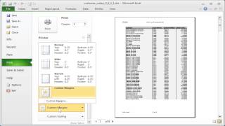 Excel margins Set margins [upl. by Atinar]