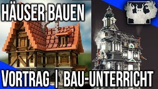 Häuser RICHTIG in Minecraft bauen  VORTRAG  BauUnterricht [upl. by Popper]