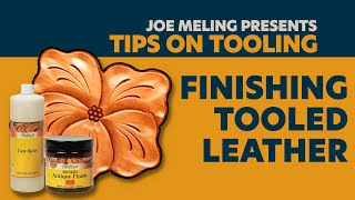 Joe Meling Finishing Tooled Leather [upl. by Benco]